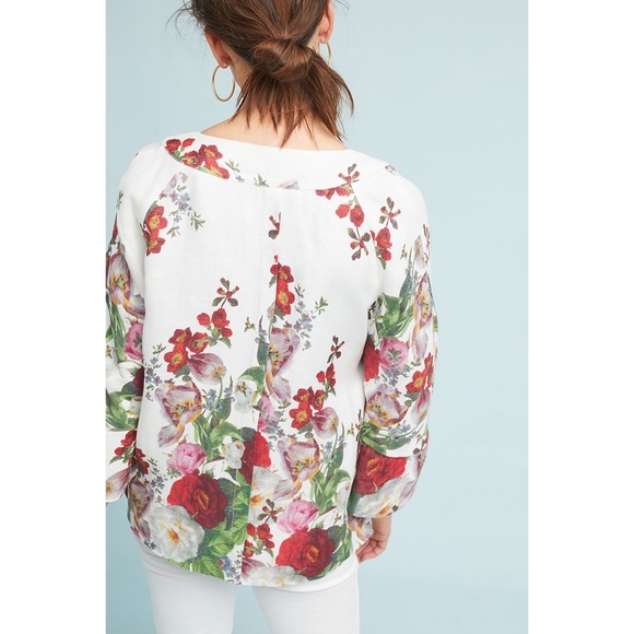 Eva Franco Anthropologie Rose Linen Coat - Picture 4 of 5